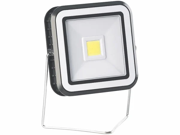 Lunartec LED Akku:Solar-COB-LED-Arbeitsleuchte Im Baustrahler-Design, 3 Watt, 150 Lm 6