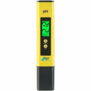 AGT PH Messgerät:Digitales PH-Wert-Testgerät Mit ATC-Funktion & LCD-Display, PH 0 – 14 28