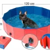 Sweetypet Pool:Faltbarer XL-Hundepool Mit Rutschfestem Boden, Ablassventil, 120×30 Cm 25