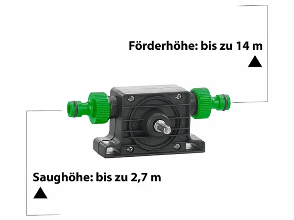 Royal Gardineer Wasserpumpe:2er-Set Pumpenaufsätze Für Bohrmaschinen Zum Um- Und Auspumpen 7