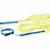 Infactory Hundegeschirr:4in1-Hundeleinen-Set Mit Signal-Überzug, Halsband & Trainigs-Leine 23