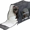 Sweetypet Katzentransporttasche:Hand- & Auto-Transporttasche Für Haustiere Bis 15 Kg, Größe L, Schwarz 20