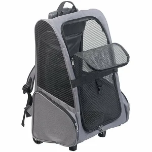 Sweetypet 2in1-Hunde-Trolley Und Rucksack Mit Sichtfenster, Bis 8 Kg, Anthrazit 33