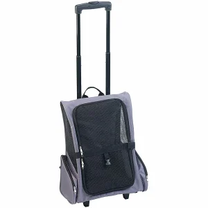 Sweetypet 2in1-Hunde-Trolley Und Rucksack Mit Sichtfenster, Bis 8 Kg, Anthrazit 31