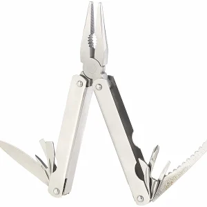 Semptec Urban Survival Technology Semptec Taschenmesser Multitools:2er-Set 15in1-Basis-Multitools Aus Rostfreiem Edelstahl 16