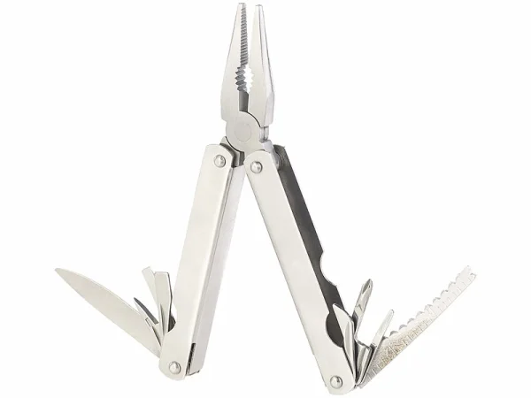 Semptec Urban Survival Technology Semptec Universalwerkzeug:15in1-Basis-Multitool Aus Rostfreiem Edelstahl Mit Gürteltasche 1