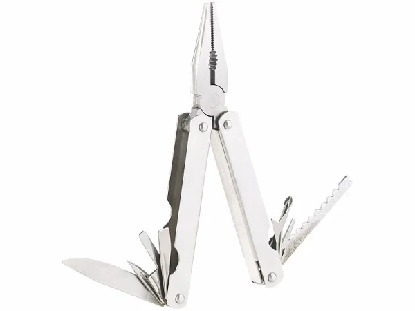 Semptec Urban Survival Technology Semptec Taschenmesser Multitools:2er-Set 15in1-Basis-Multitools Aus Rostfreiem Edelstahl 11