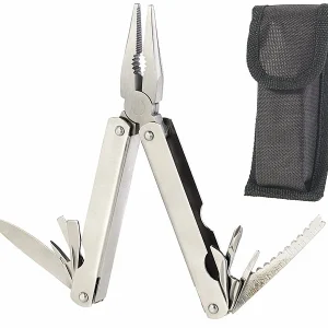 Semptec Urban Survival Technology Semptec Taschenmesser Multitools:2er-Set 15in1-Basis-Multitools Aus Rostfreiem Edelstahl 14