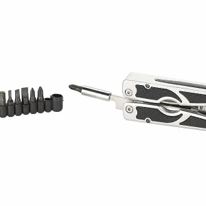 Semptec Urban Survival Technology Semptec Multiwerkzeug:27in1-Multitool Aus Edelstahl Mit Schraubendreher-Set Und Gürteltasche 13