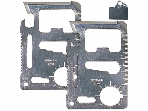 PEARL Multifunktionswerkzeug:6er-Set 14in1-Multi-Tools Im Scheckkartenformat 7