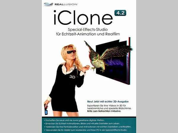 S.A.D. Animation (PC-Software):iClone 4.2 Mit 3D-Unterstützung 3