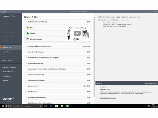 WISO Steuersoftware:steuer: Office 2019 6