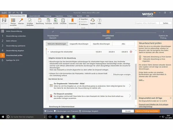 WISO Steuersoftware:steuer: Office 2019 8