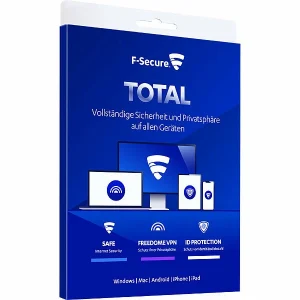 F-Secure Software:TOTAL Internet Security Inkl. VPN & ID Protection, 18 Monate, 5 Geräte 6