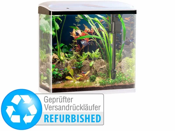 Sweetypet Aquarium Pflanzen:Nano-Aquarium-Komplett-Set Mit LED-Beleuchtung,Versandrückläufer 1