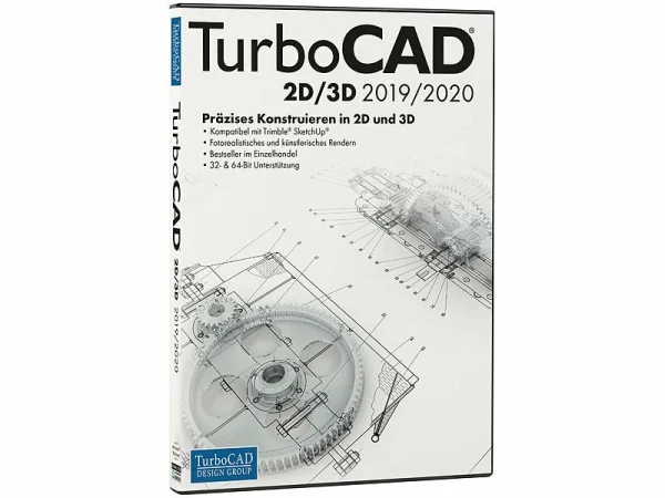 TurboCAD Design Group TurboCAD 3D Software:Turbo CAD 2019/2020 2D/3D 1