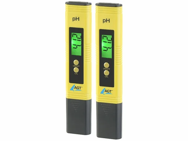 AGT PH Tester:Digitales PH-Wert-Testgerät Mit ATC-Funktion & LCD, PH 0 – 14, 2er-Set 1