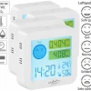 Infactory Luftmessgerät:4er-Set TVOC- & CO2-Messgeräte Mit Uhr, Temperatur, Luftfeuchtigkeit 37