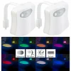 Lunartec WC Licht:2er Pack LED-Toilettenlicht Mit Licht- Und Bewegungssensor 25