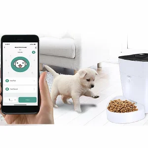 Infactory Futterautomat Katze:Smarter Futterspender Für Hunde & Katzen Mit WLAN Und App, 4 L 17