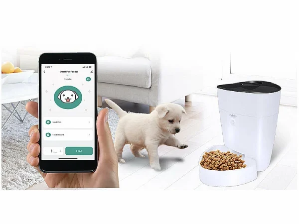 Infactory Futterautomat Katze:Smarter Futterspender Für Hunde & Katzen Mit WLAN Und App, 4 L 3