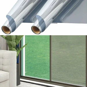 Infactory Fensterfolie:4er-Set Isolier-Spiegelfolie, Selbstklebend, Sicht-/UV-Schutz,60x200cm 31