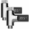 BadeStern Wasserhahnthermometer:2er-Set Armatur-Thermometer, LED-Display 360° Drehbar, 0-100 °C 28