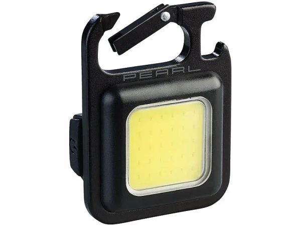 PEARL Arbeitslampe:Multifunktions-Arbeitsleuchte, 5W COB-LED, 500lm, Akku, Flaschenöffner 8