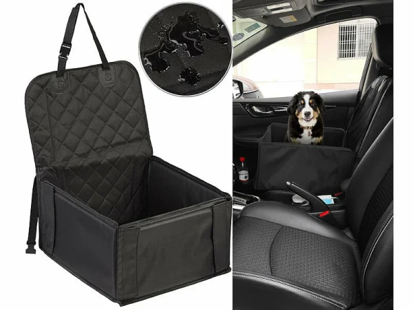 Sweetypet Hundeautositz:Wasserdichter Hunde-Sitzkorb Für Pkw-Sitz, 45 X 25 X 45 Cm 3