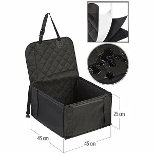 Sweetypet Hundeautositz:Wasserdichter Hunde-Sitzkorb Für Pkw-Sitz, 45 X 25 X 45 Cm 19